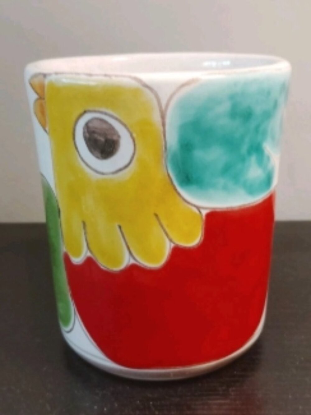 Vintage Giovanni DeSimone Italian Pottery Mug Bird READ
